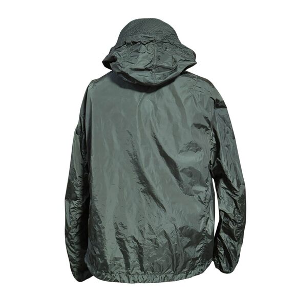 Polo Ralph Lauren Rain Jacket Windbreaker Hideaway Hood Mens XXL Olive Green - Picture 6 of 11